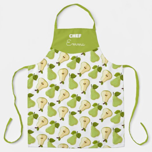 Tablier Combined pattern of open and whole pears (Recto)