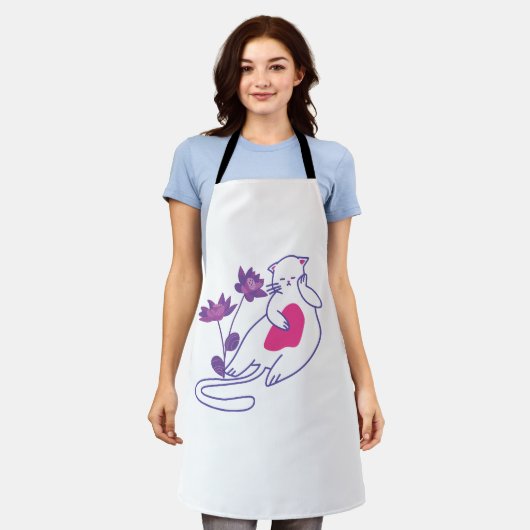 Tablier Comfortable & custom design cooking apron for both (Porté)