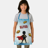 Tablier Comic Style Superhero Boy's Name  (Insitu)