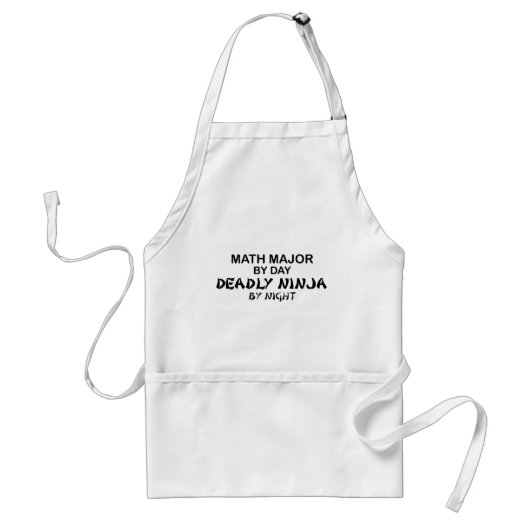 Tablier Commandant de maths Ninja mortel par nuit (Devant)