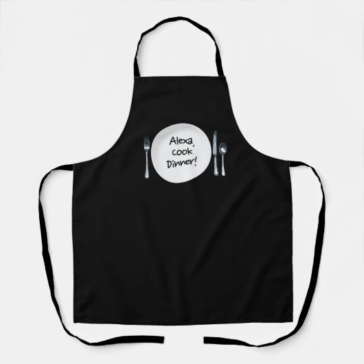 Tablier Commande Alexa en noir (Recto)