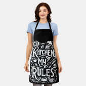 Tablier Commande culinaire - Ma cuisine, Mes règles (Porté)