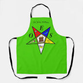 Tablier Commande de maçonnerie OES Eastern Star Sister (Recto)