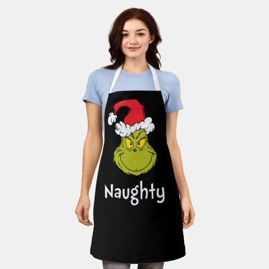 Tablier Comment le pouce a volé Noël | Naughty Grinch (Porté)