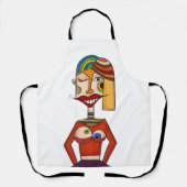 Tablier composition Abstraite, art moderne (Recto)