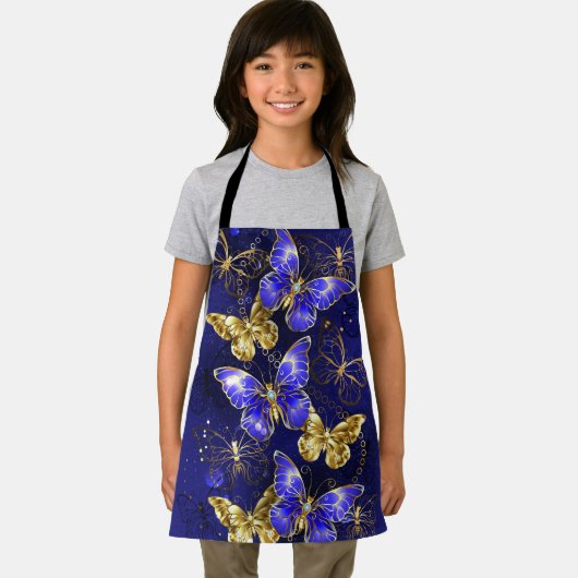 Tablier Composition avec papillons Sapphire (Insitu)
