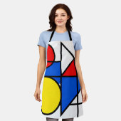Tablier Composition de couleurs primaires de Mondrian (Porté)
