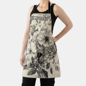 Tablier Composition florale antique - Papillon monochrome (Insitu)