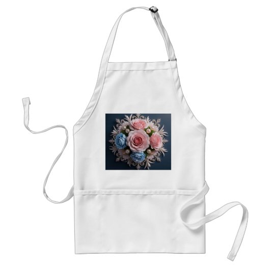Tablier Composition florale intemporelle pour elle (Devant)