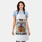 Tablier Comptable d'Halloween Drôle Saison fiscale effraya (Porté)