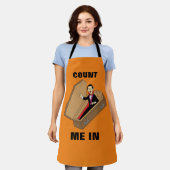 Tablier Comptez-Moi Dans Funny Halloween Vampire Pun (Porté)