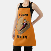 Tablier Comptez-Moi Dans Funny Halloween Vampire Pun (Insitu)