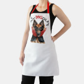 Tablier Comte DOGcula Belge Tervuren Chien Drôle Halloween (Insitu)