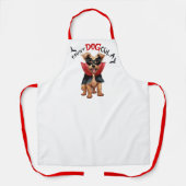 Tablier Comte DOGcula Berger Picard Chien Drôle Halloween (Recto)