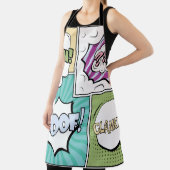 Tablier concept créatif Abstrait comic pop art style blan (Insitu)