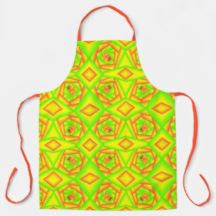 Tablier Conception Abstraite Dégradé Orange Jaune Vert Cit
