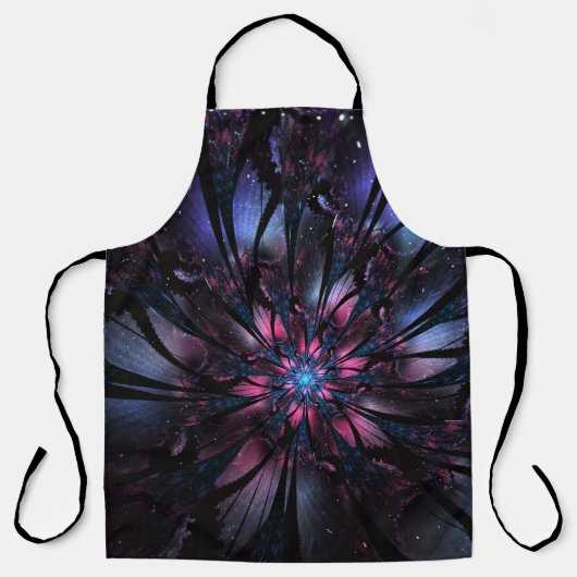 Tablier Conception Abstraite des fleurs fractales. (Recto)