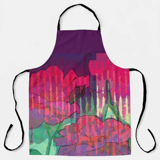 Tablier Conception abstraite du Rose double prise (Recto)