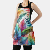 Tablier Conception couleur Feuille Tropical Aquarelle (Insitu)