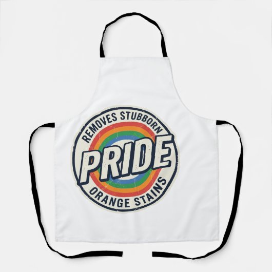 Tablier Conception de badge arc-en-ciel de protestation de (Recto)