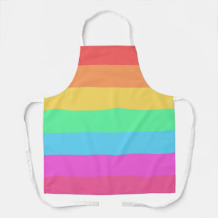 Tablier Conception de bandes de couleurs arc-en-ciel paste