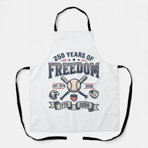 Tablier Conception de baseball patriotique 250 ans de libe