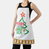 Tablier Conception de biscuits de pain d'épice de vacances (Insitu)