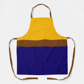 Tablier Conception de bloc couleur bleu jaune (Recto)