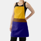 Tablier Conception de bloc couleur bleu jaune (Insitu)