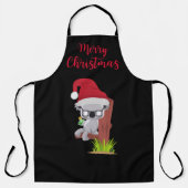 Tablier Conception de boisson de Noël Cute Koala en Austra (Recto)