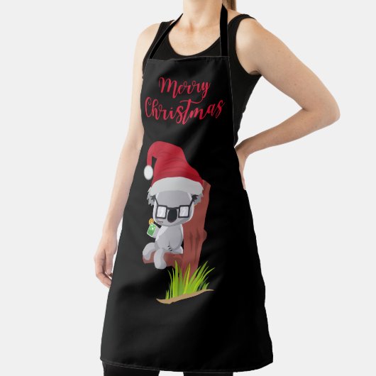 Tablier Conception de boisson de Noël Cute Koala en Austra (Insitu)