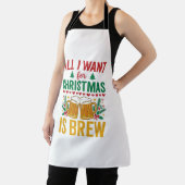 Tablier Conception de boisson de vacances Christmas Brew (Insitu)