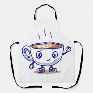 Tablier Conception de café amusante et amusante