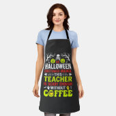 Tablier Conception de café assez effrayante pour Halloween (Porté)