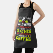Tablier Conception de café assez effrayante pour Halloween (Insitu)
