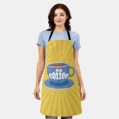 Tablier Conception de café rétro (Porté)