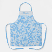 Tablier Conception de camouflage bleu subtil (Recto)