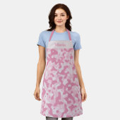 Tablier Conception de camouflage rose souple (Porté)