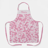 Tablier Conception de camouflage rose souple (Recto)