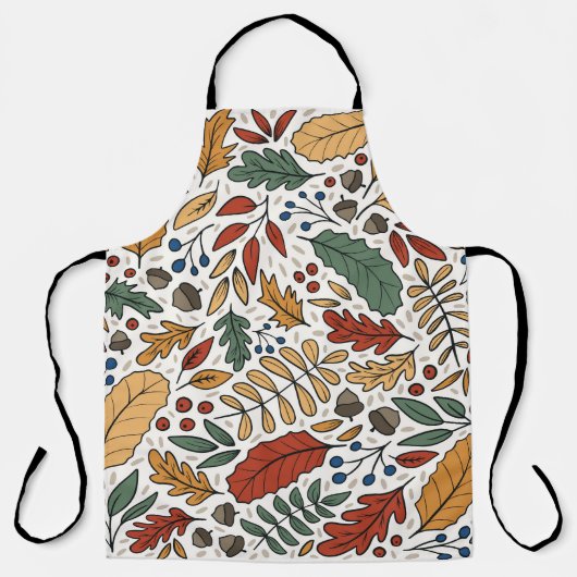 Tablier Conception de Carré feuille couleur automne (Recto)