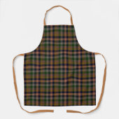 Tablier Conception de carreaux Gingham de terre sombre (Recto)