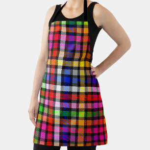 Tablier Conception de carreaux tartan à carreaux en twill