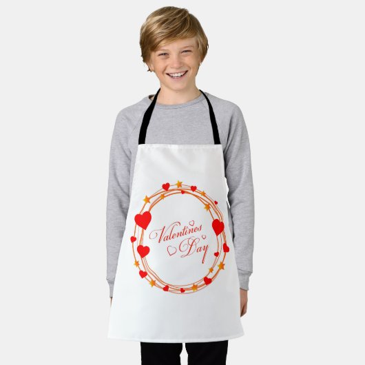 Tablier Conception de cercle de la Saint-Valentin-25695 (Porté)