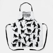 Tablier Conception de chats pour Dames de chat, Amoureux d (Recto)