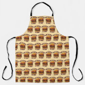 Tablier Conception de cheeseburger amateur de bacon avec j (Recto)