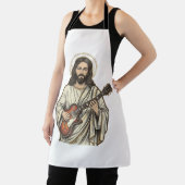 Tablier Conception de chemise à gravure de guitariste sacr (Insitu)