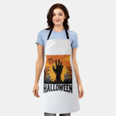 Tablier Conception de chemise à main de zombie de cimetièr (Porté)