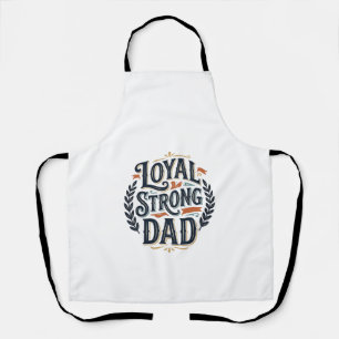 Tablier Conception de chemise de gravure vintage Papa fort