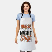 Tablier Conception de chemise de nuit de garde d'infirmièr (Porté)