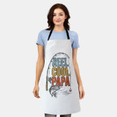 Tablier Conception de chemise de pêche Reel Cool Papa_1 (Porté)